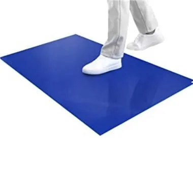 Tapis collant bleu jetable à 30 couches
